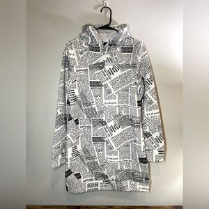 NWT hoodie sweater dress with chest cutout